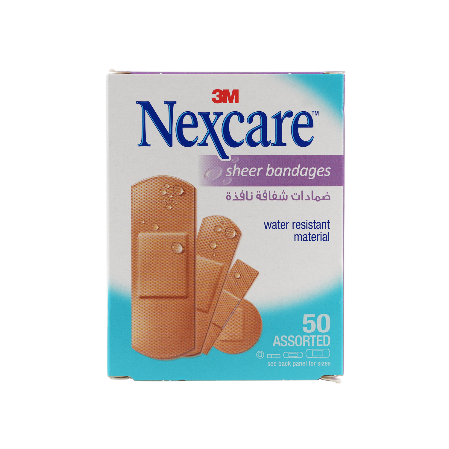 Nexcare Sheer Plastic Assorted Bandages 50pcs-658