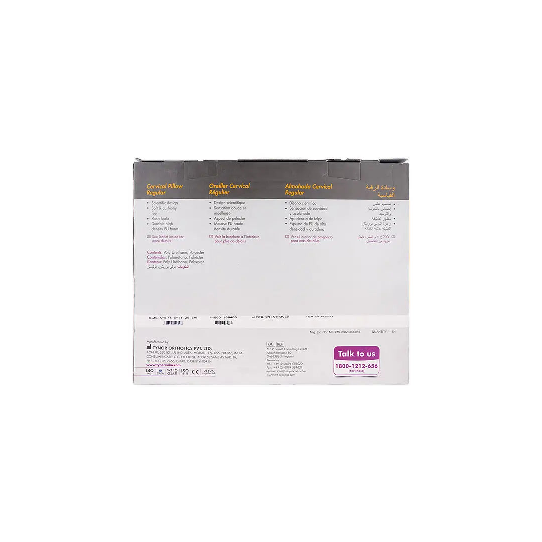Tynor Cervical Pillow Regular-B08 UN +3