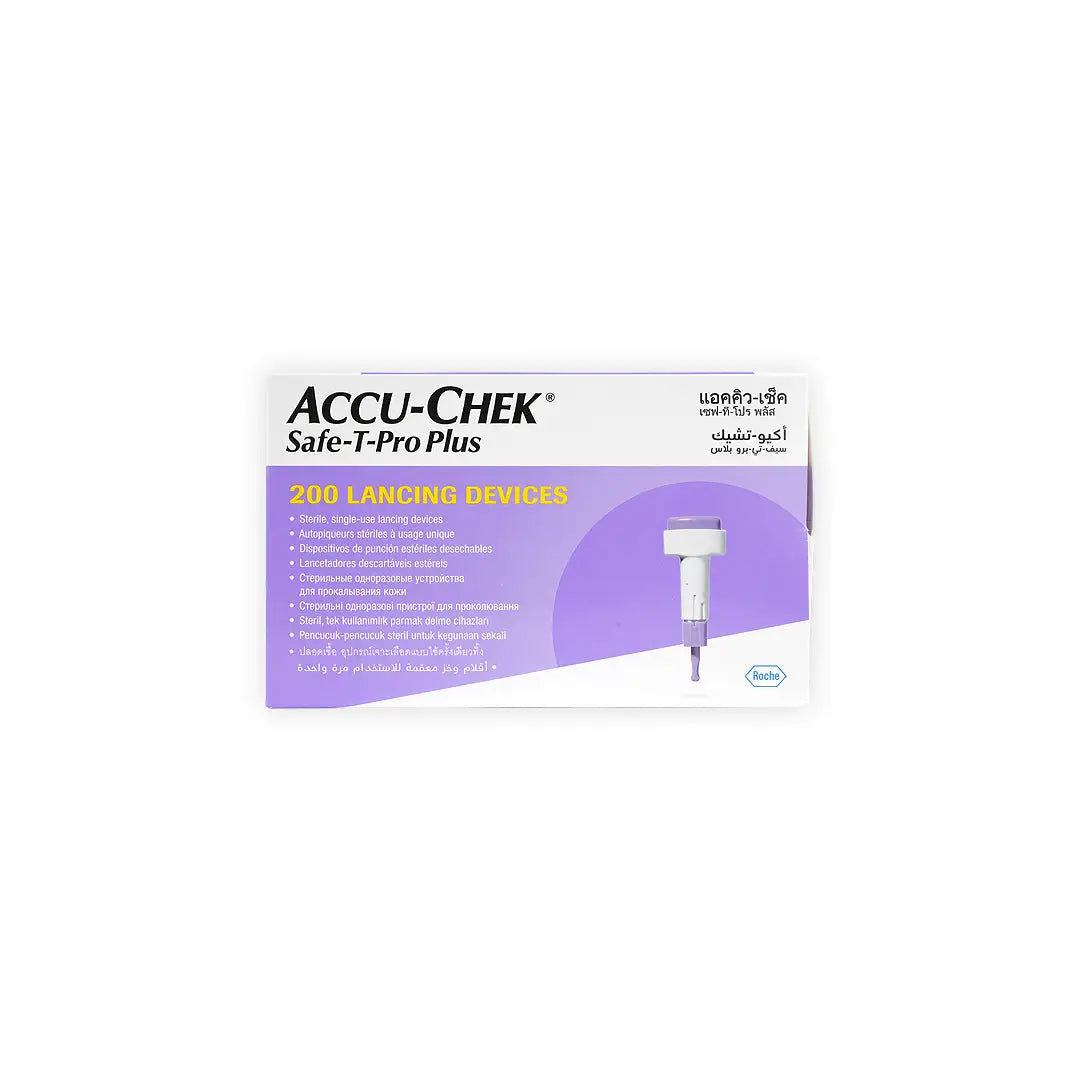 26252-Accu-Chek Safe-T-Pro Plus 200 Lancets +2
