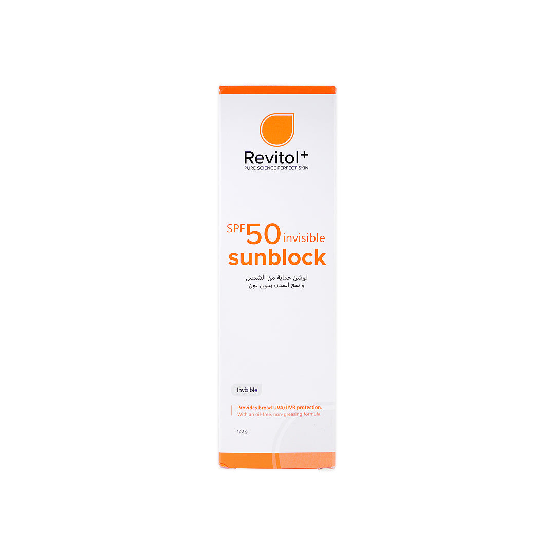 Revitol Sunblock Spf50 Invisible Lotion 120gm