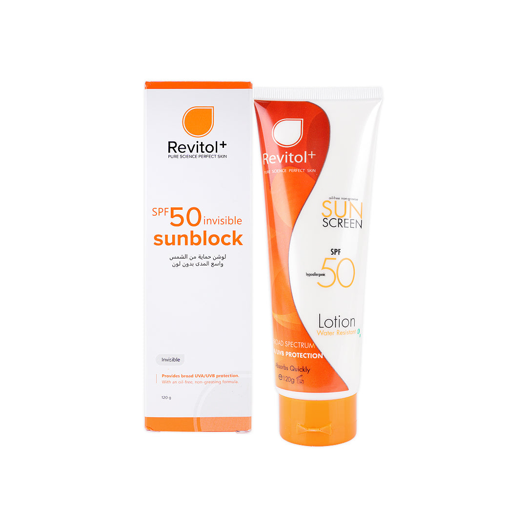 Revitol Sunblock Spf50 Invisible Lotion 120gm