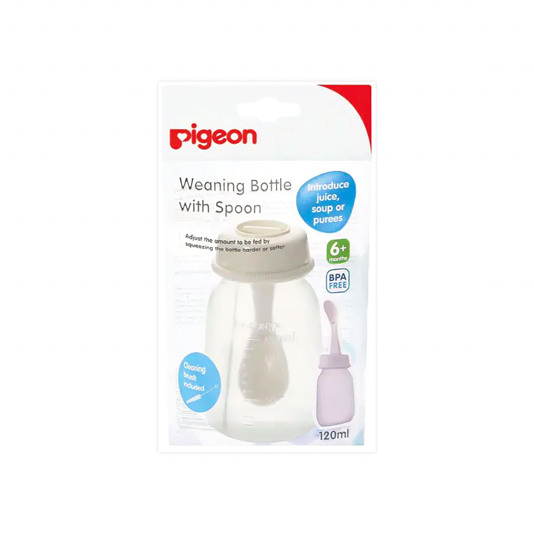 PIGEON WEANING BOTTLE WITH SPOON-D328