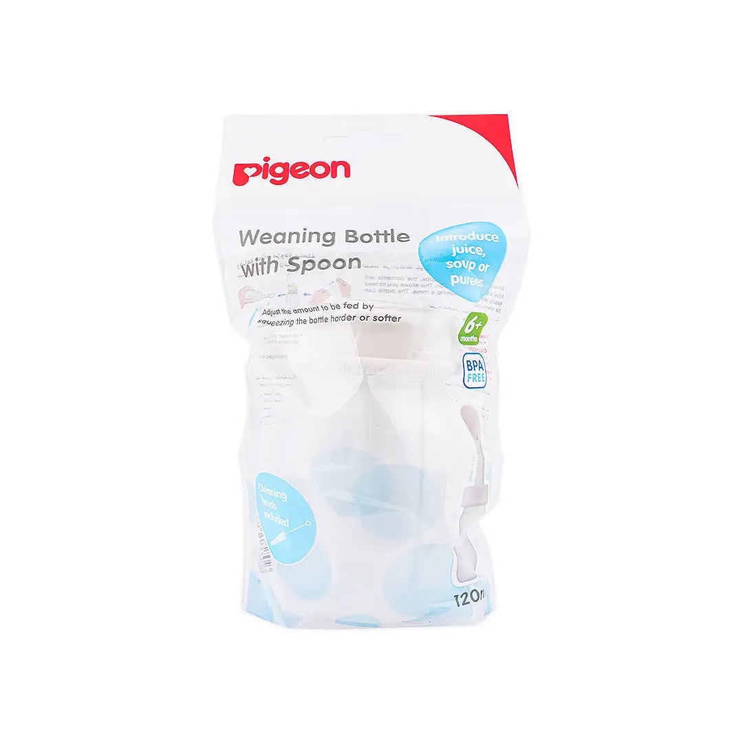 PIGEON WEANING BOTTLE WITH SPOON-D328