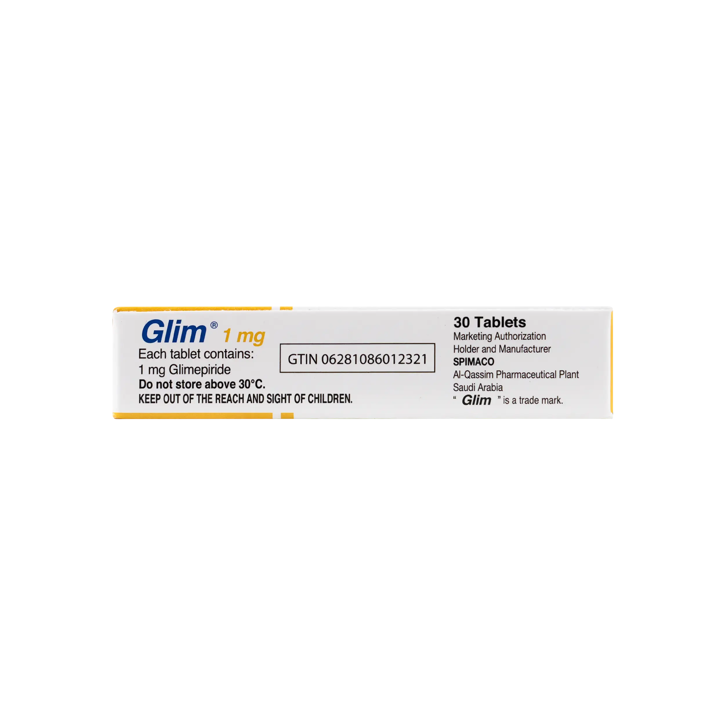 Glim 1Mg 30 Tablets