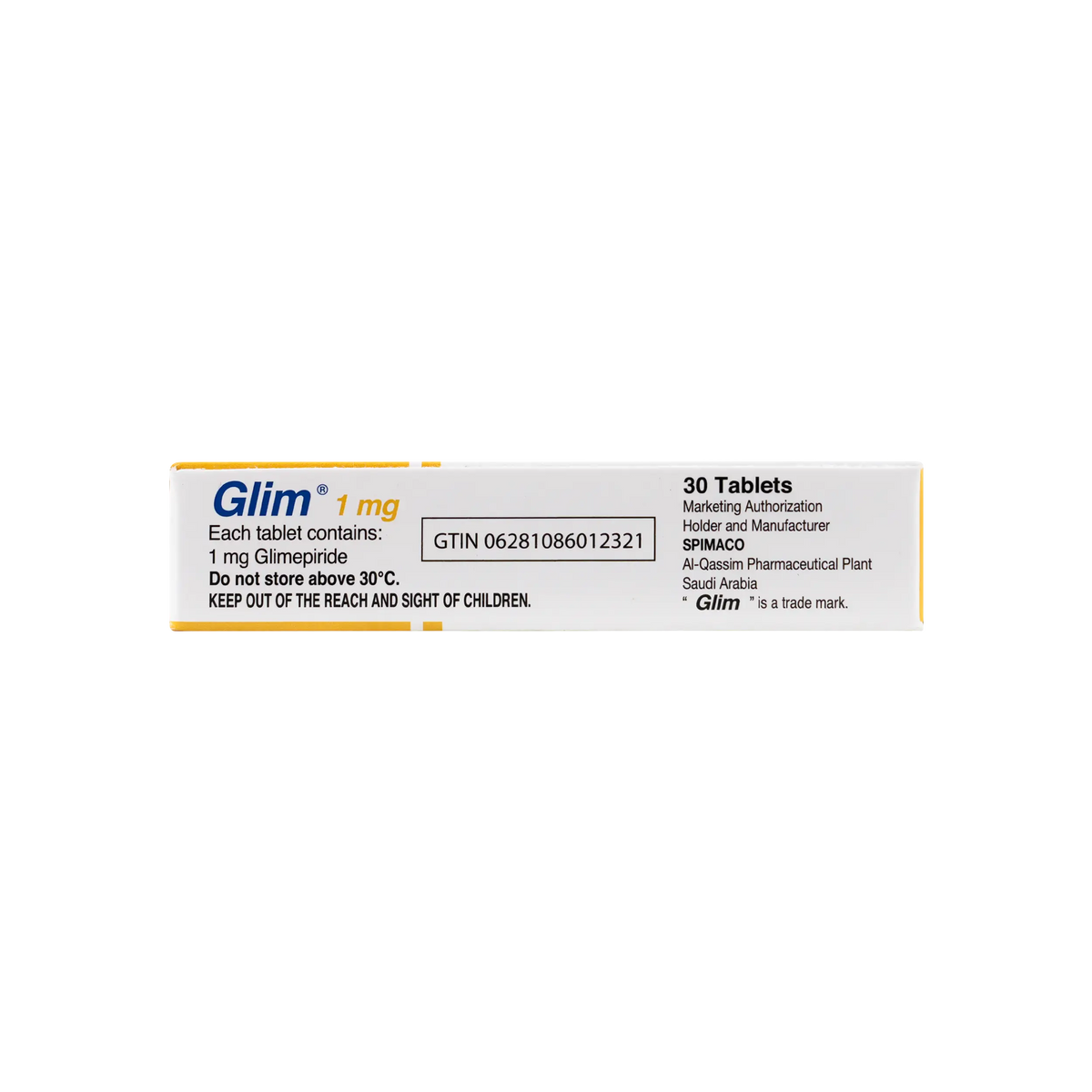 26404-Glim 1Mg 30 Tablets +1