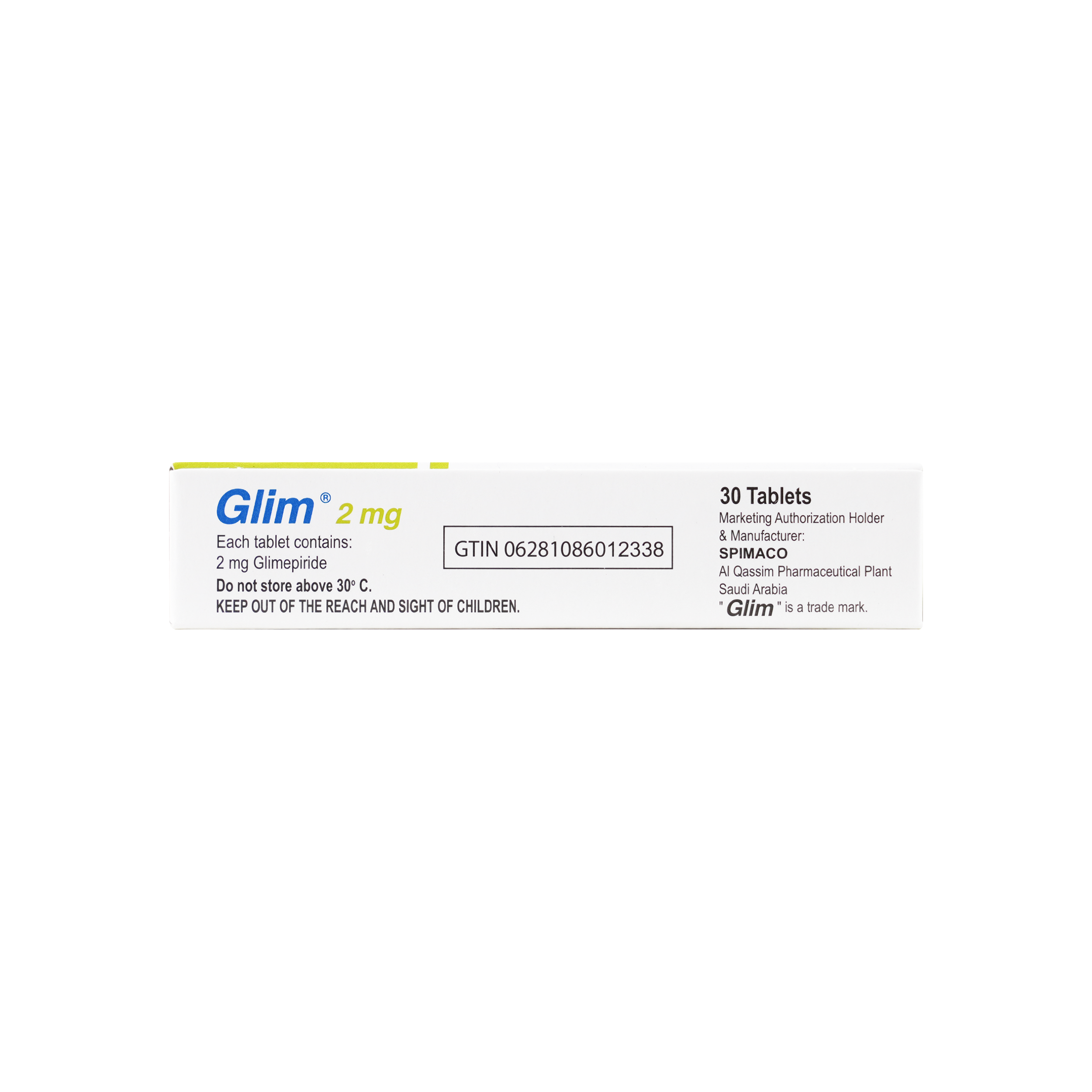 GLIM 2MG 30 TABLETS