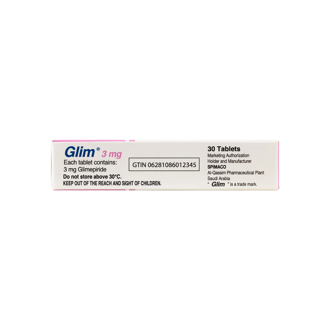 26406-Glim 3Mg 30 Tablets +1