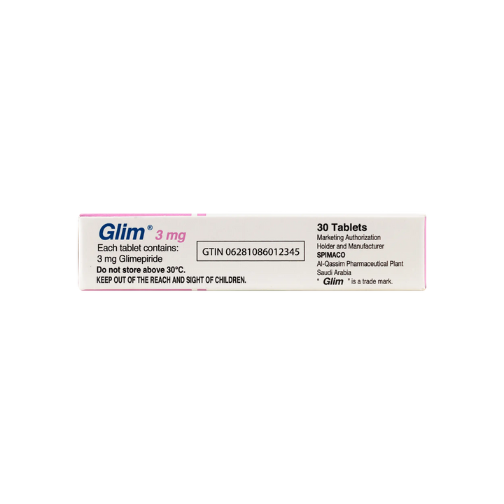 26406-Glim 3Mg 30 Tablets +1