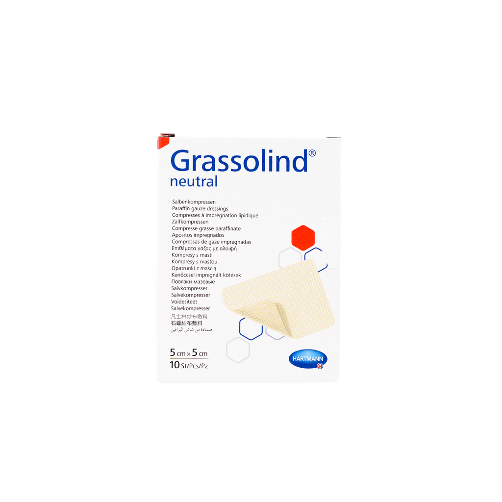 Hartmann Grassolind Vaseline Gauze 5x5cm 10pcs