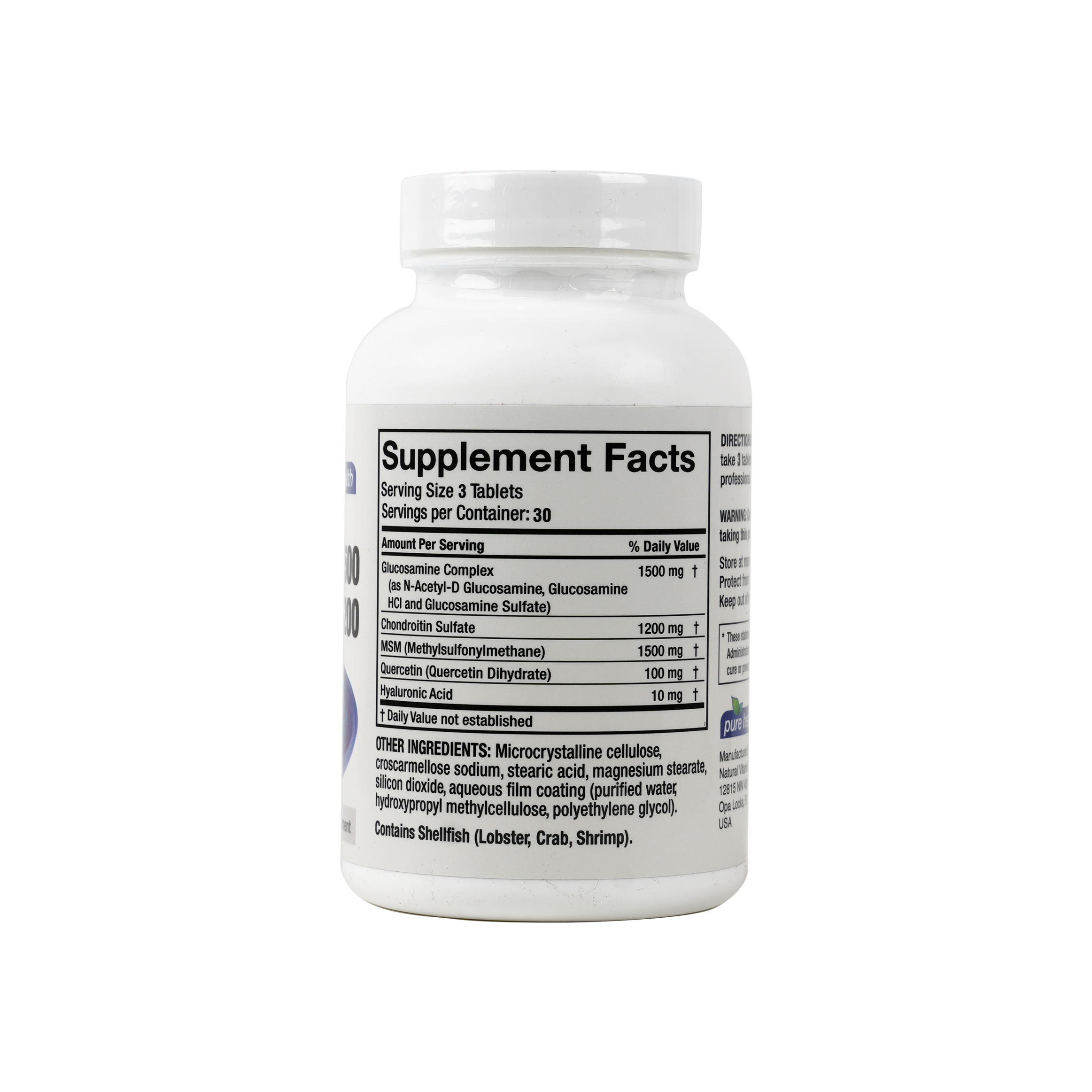 PURE HEALTH GLUCOSAMIN & CHONDROITIN 90TAB