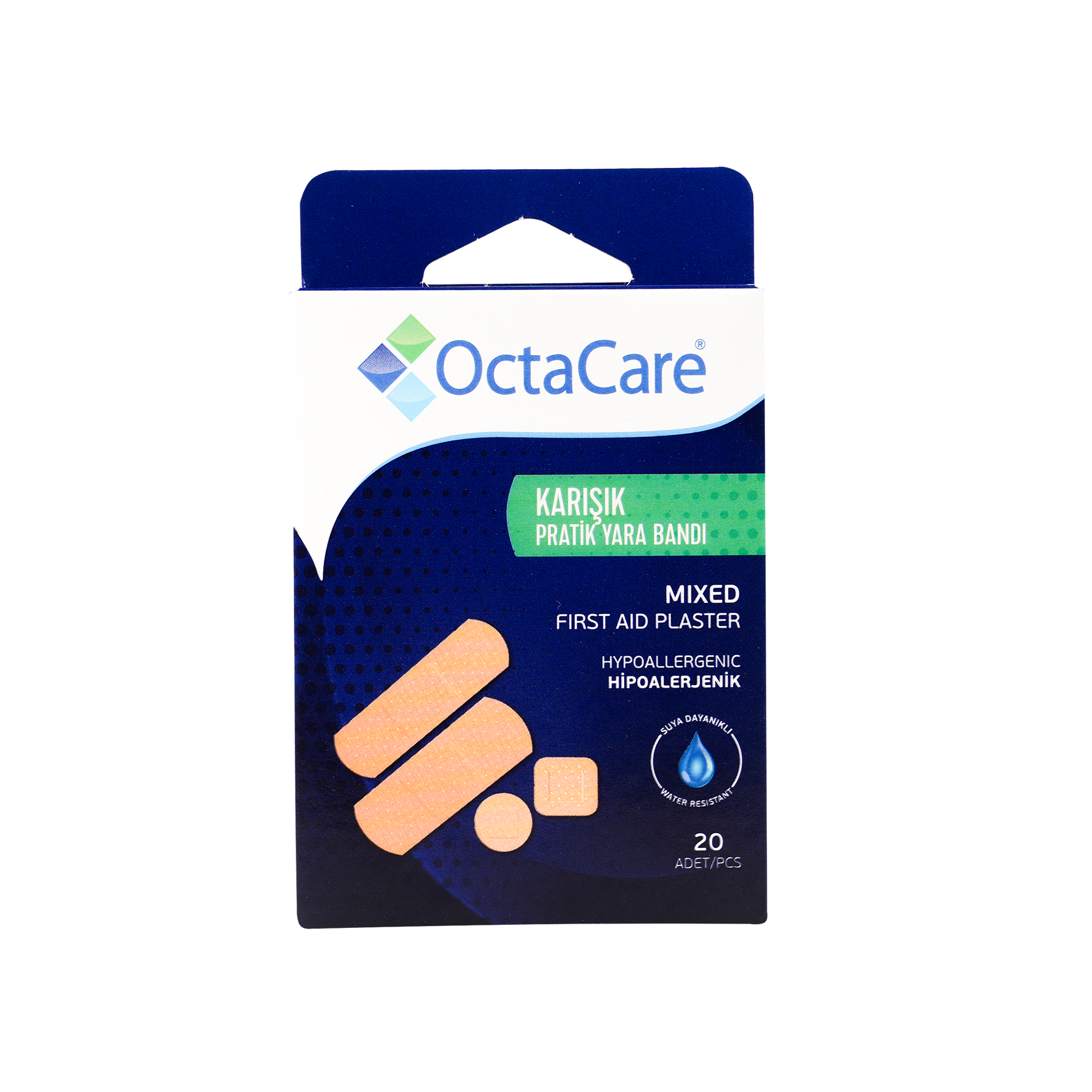 Octacare First Aid Plaster Assorted Sizes 20pcs-130