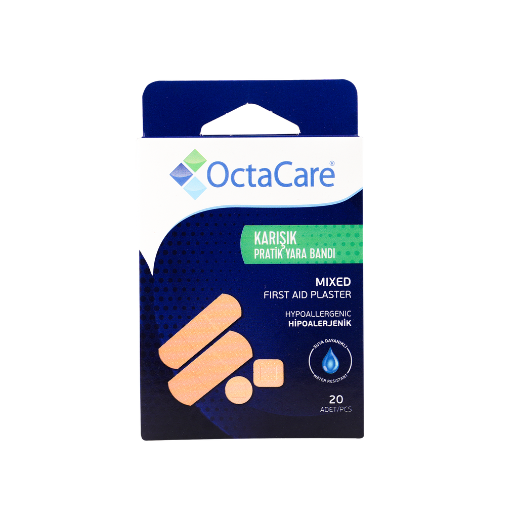 Octacare First Aid Plaster Assorted Sizes 20pcs-130