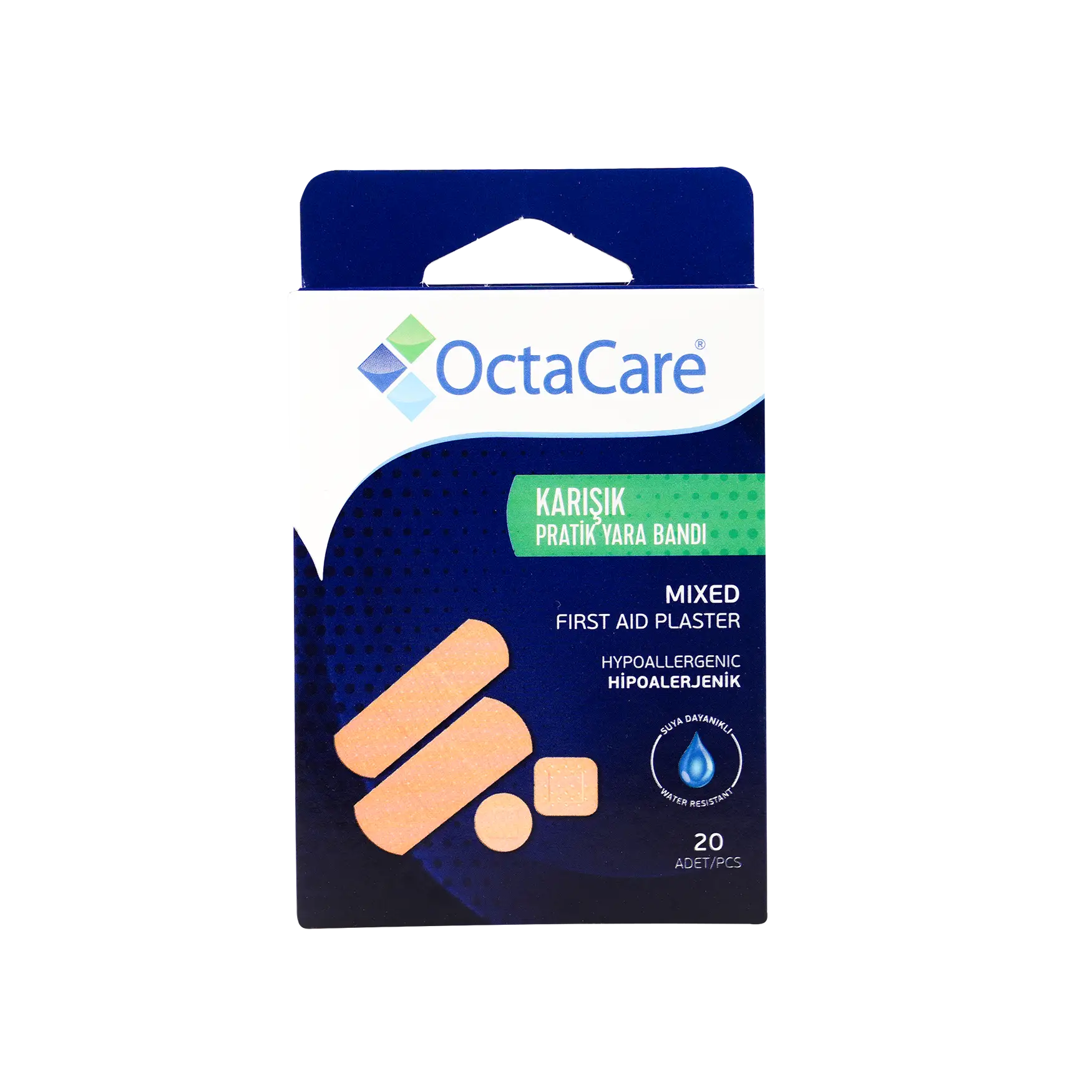 Octacare First Aid Plaster Assorted Sizes 20pcs-130