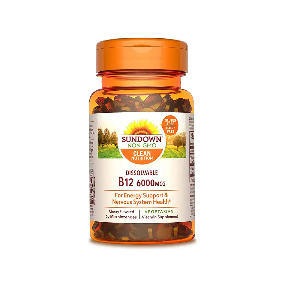 26960-Sundown B12 6000Mcg 60 Micro Lozenges