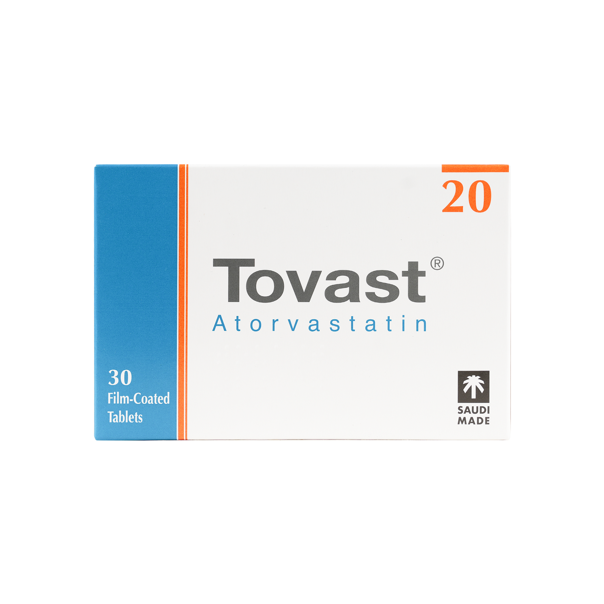 TOVAST 20MG 30 TABLETS