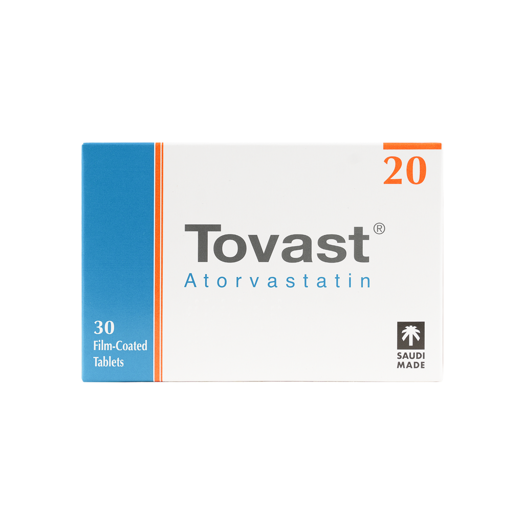 TOVAST 20MG 30 TABLETS