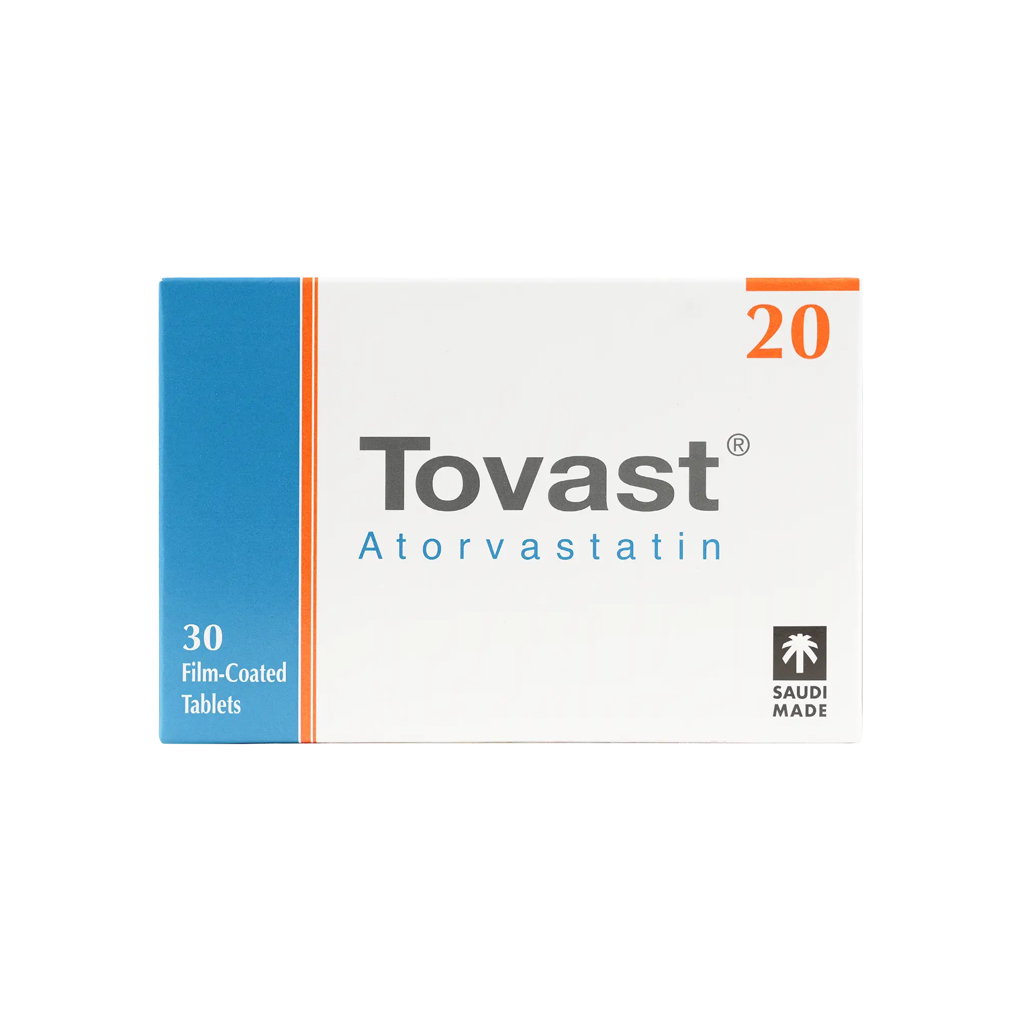TOVAST 20MG 30 TABLETS