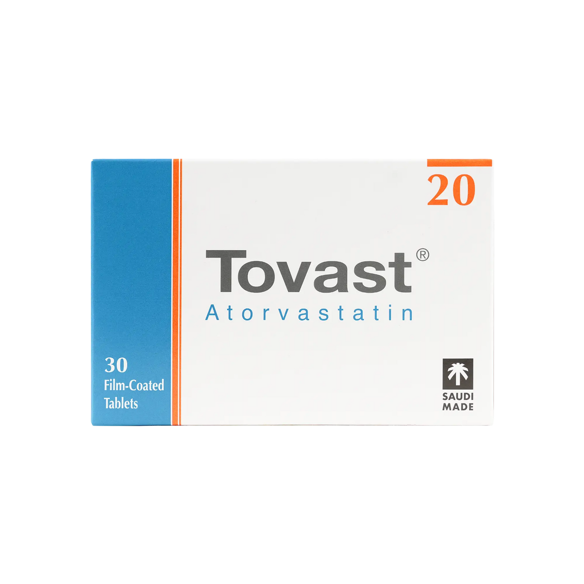 27001-Tovast 20Mg 30 Tablets