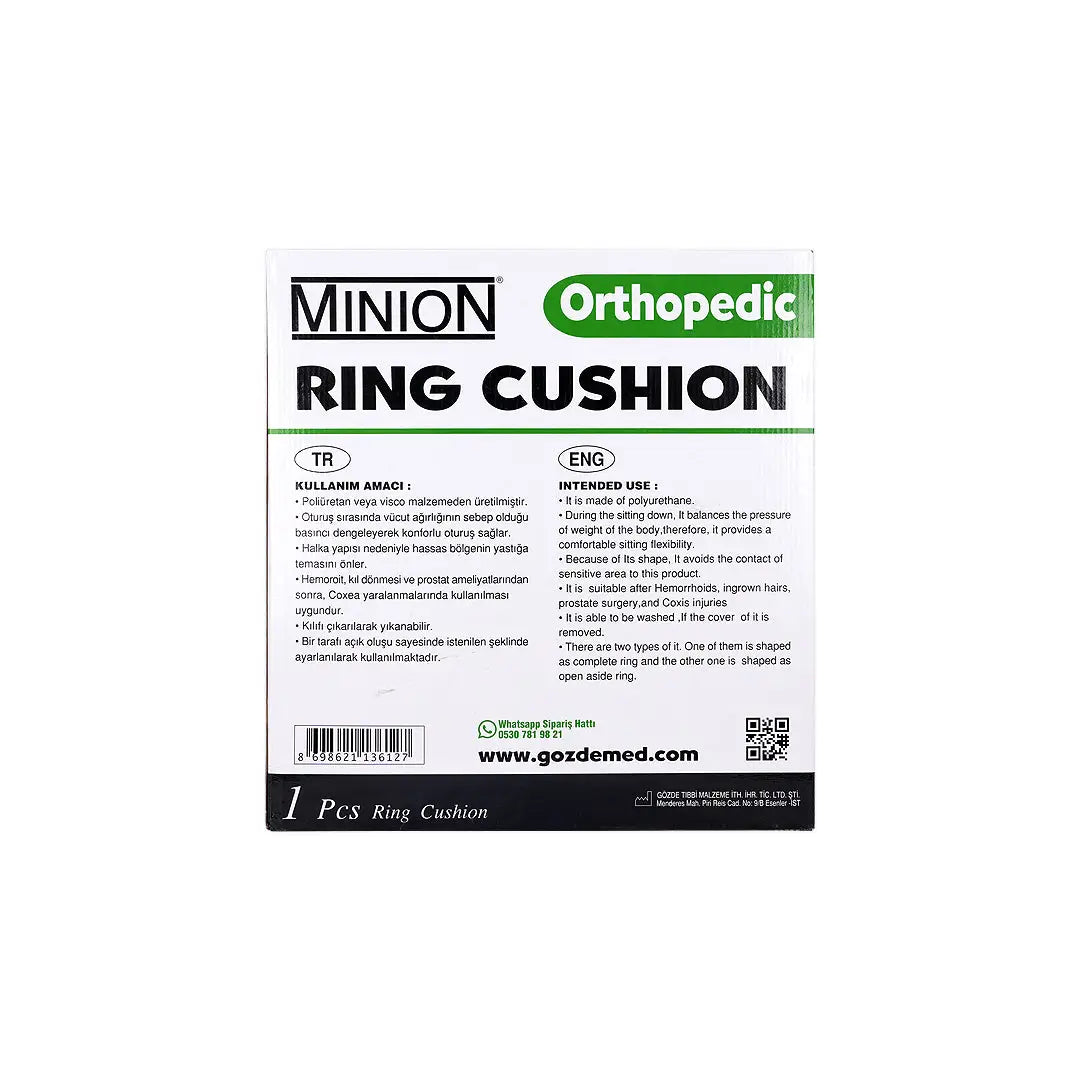 Minion Orthopedic Ring Cushion Open-MN510