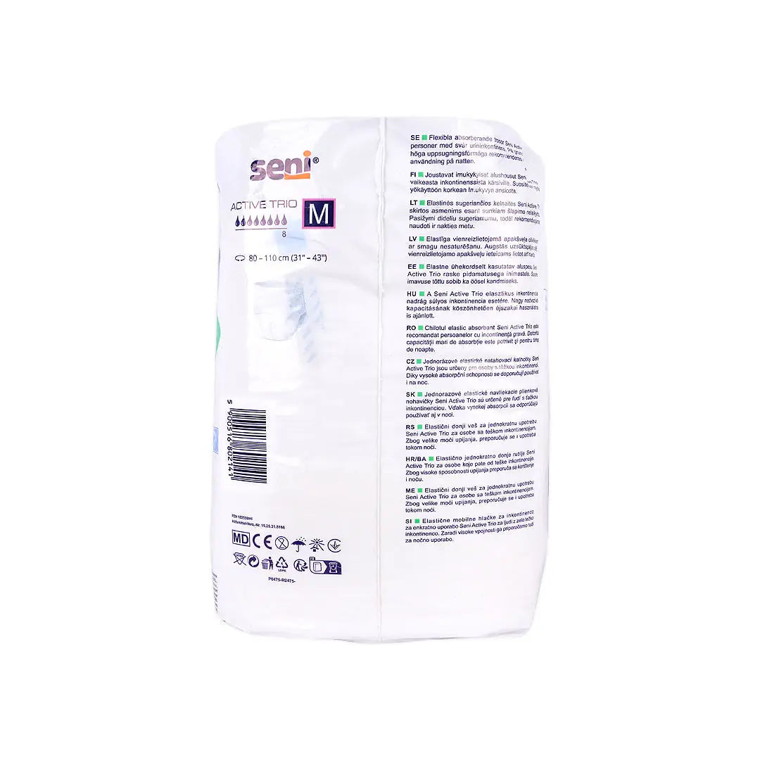 Seni Active Trio Underwear 10pcs-Medium +1