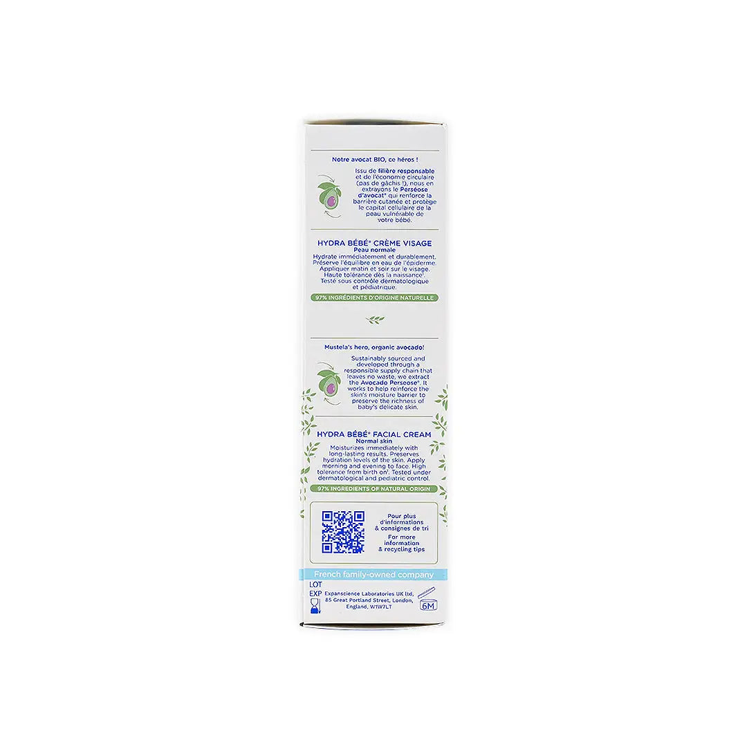 Mustela Bebe-Enfant Hydra Bebe Facial Cream 40ml