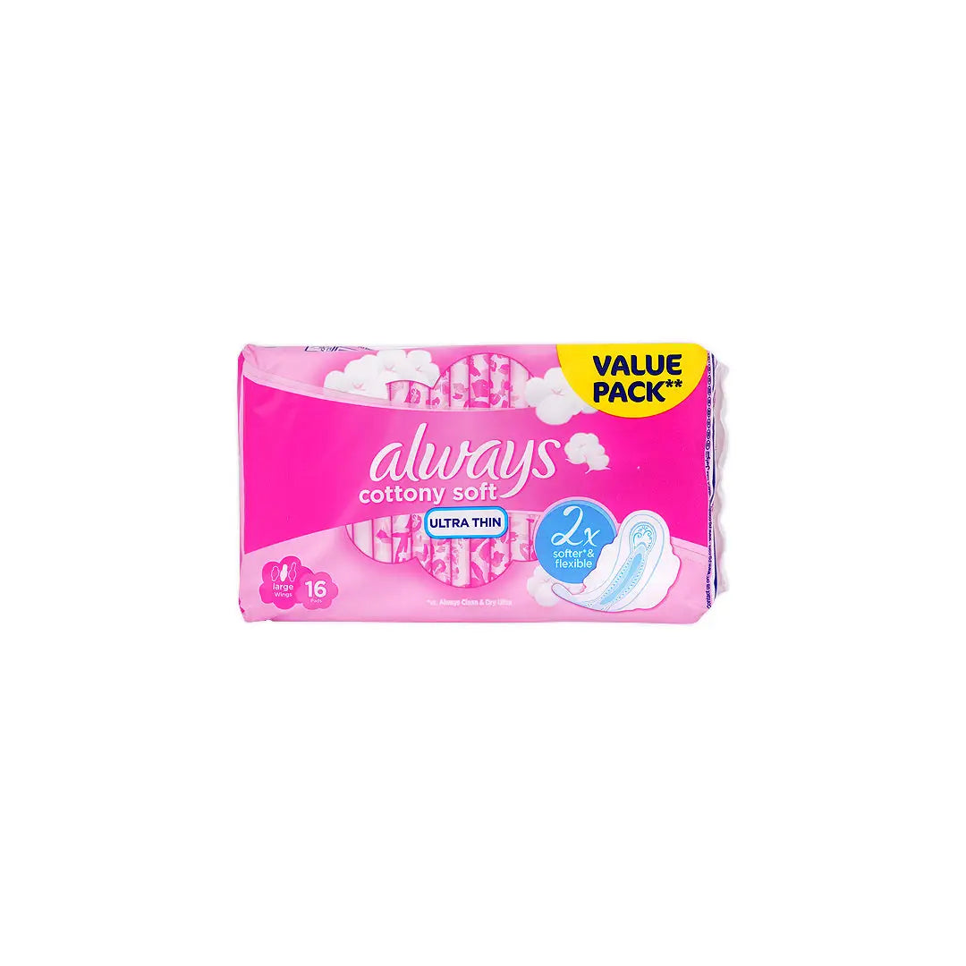 27083-ALWAYS ULTRA THIN LONG 16 PCS-PINK