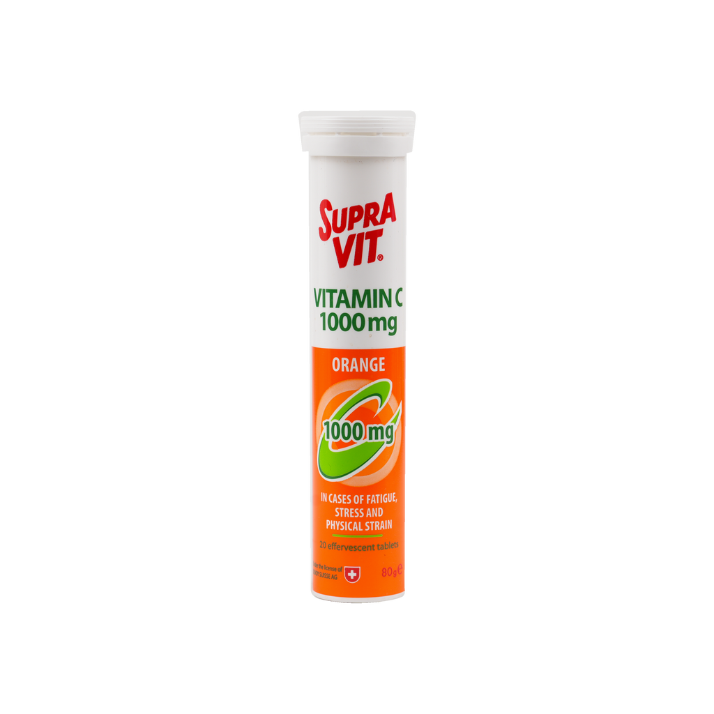 SUPRAVIT VIT C 1000MG 20EFF ORANGE*