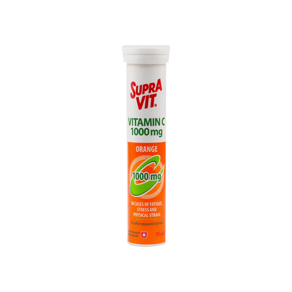 SUPRAVIT VIT C 1000MG 20EFF ORANGE*
