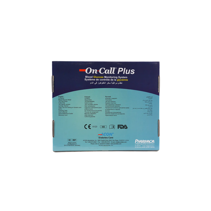 27142-On Call Plus Glucometer+100 Strips+100 Lancets+Alc +1