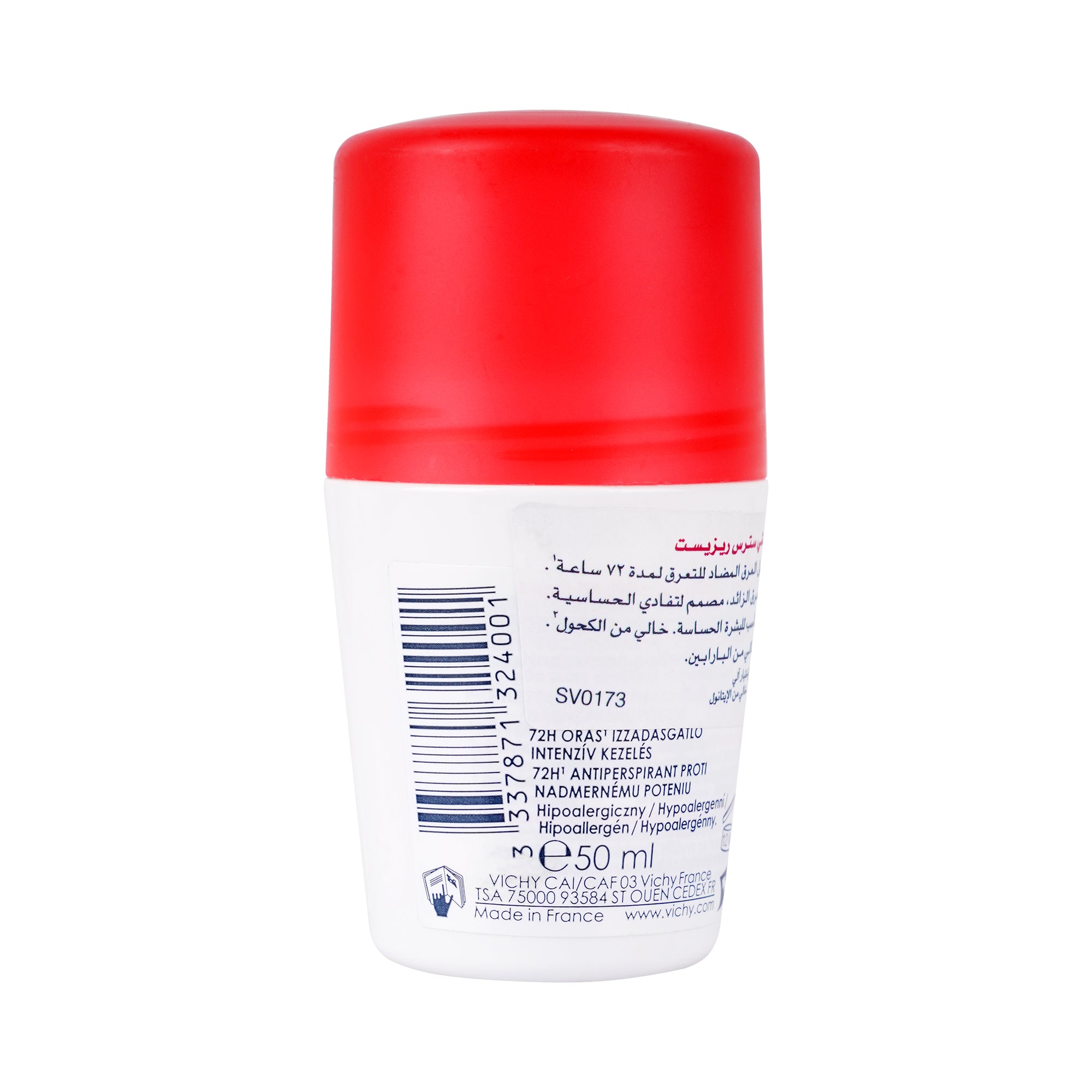 27152-Vichy Deo Roll Stress Resist Red 50Ml +2