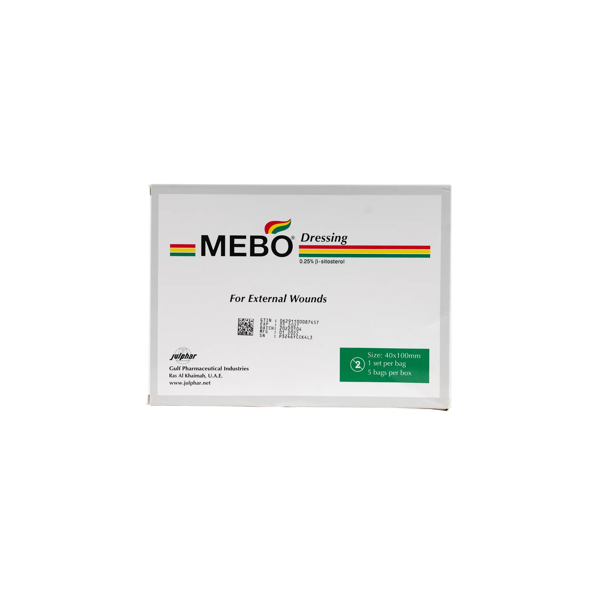 Mebo Dressing 40X100Mm 1.25 G
