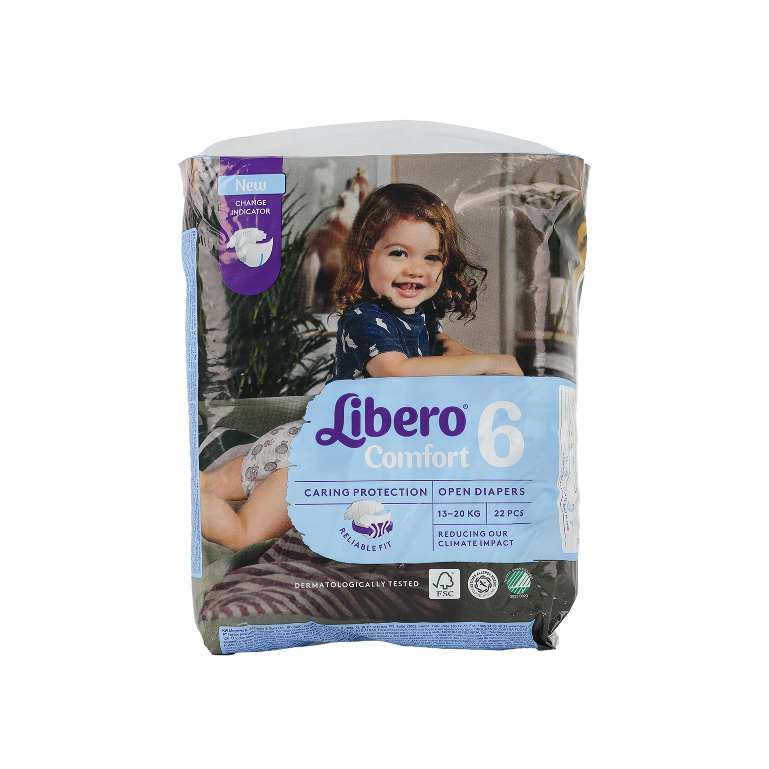 Libero Comfort No.6 (13-20Kg) 22Pcs