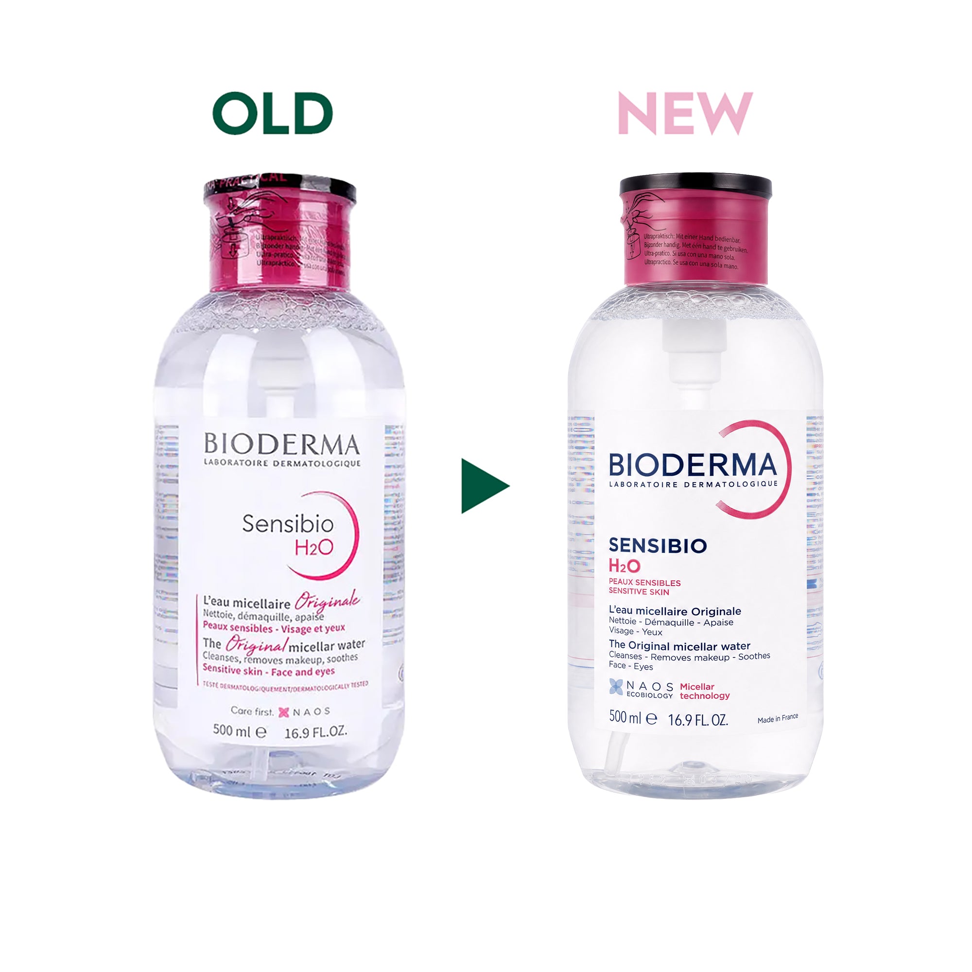 27309-Bioderma Sensibio H2O 500ml Pump 