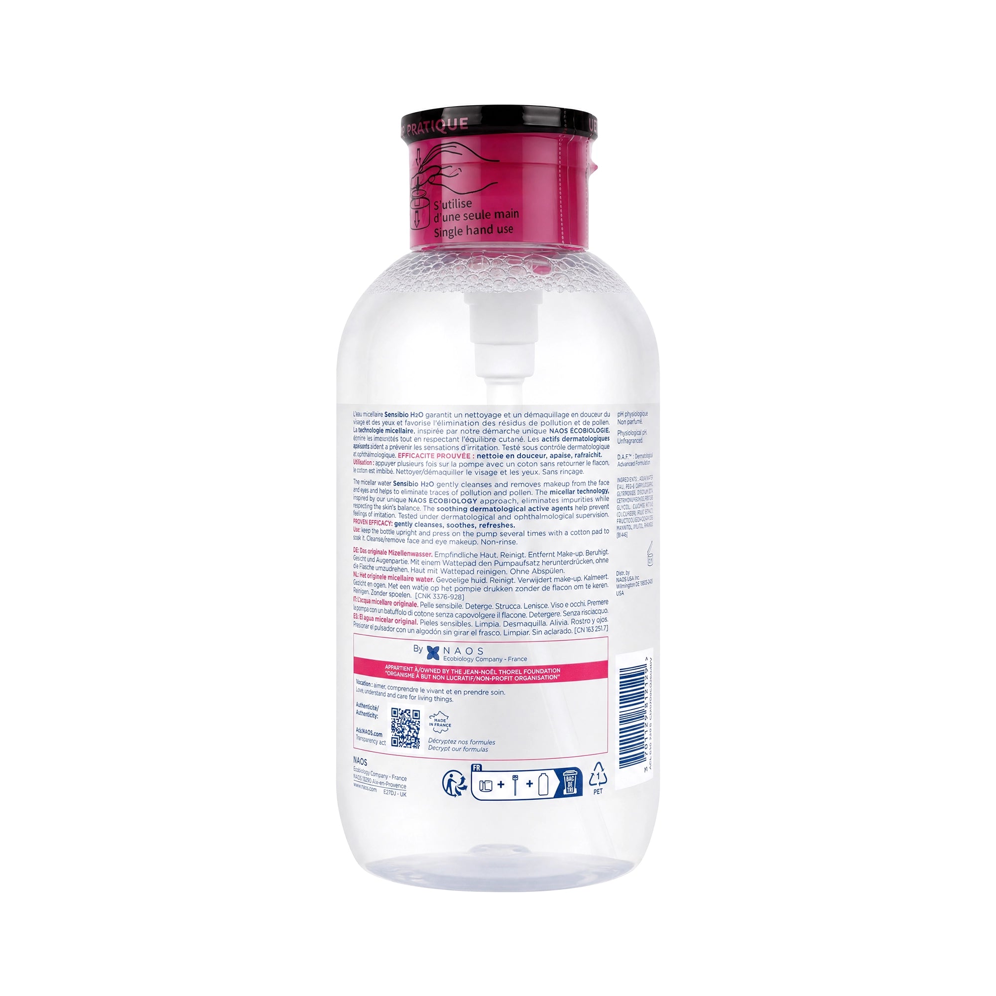27309-Bioderma Sensibio H2O 500ml Pump +2