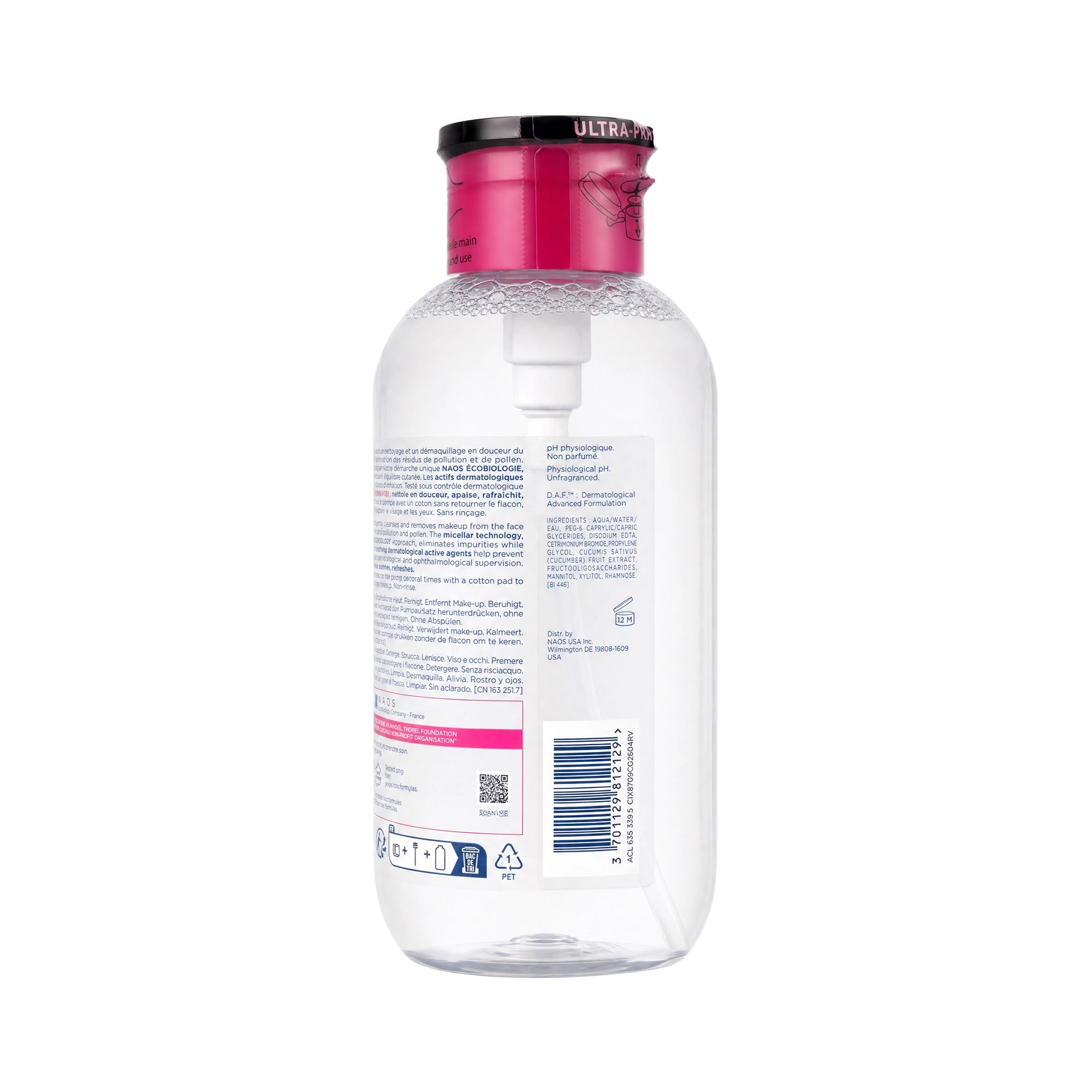 27309-Bioderma Sensibio H2O 500ml Pump +3