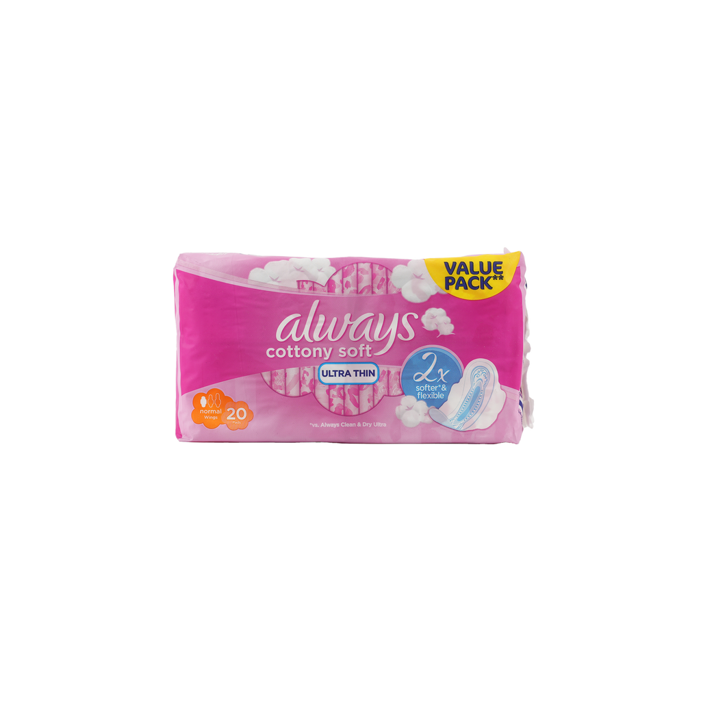 Always Cottony Soft Ultra Thin Normal 20pads