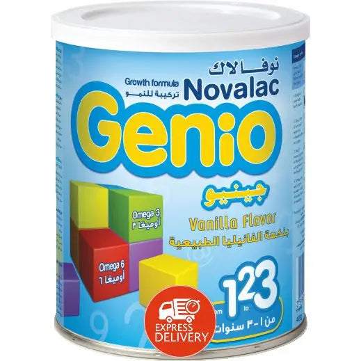 Novalac Genio Vanilla From 1 To 3 Milk 400gm