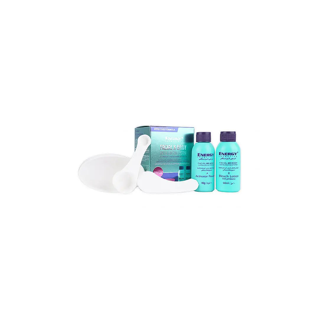 energy facial body hair bleaching system