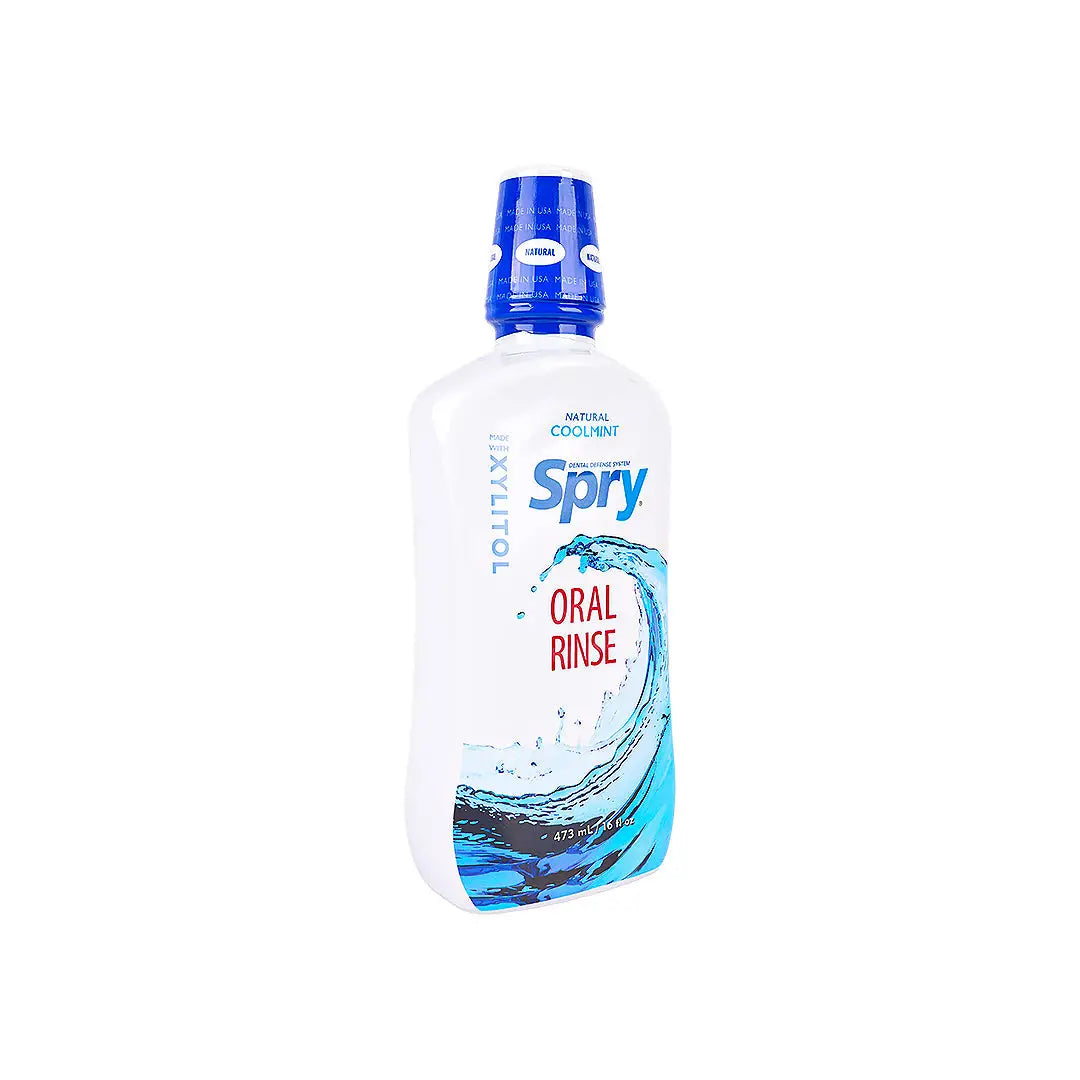 Spry Xylitol Cool Mint Mouthwash 473ml
