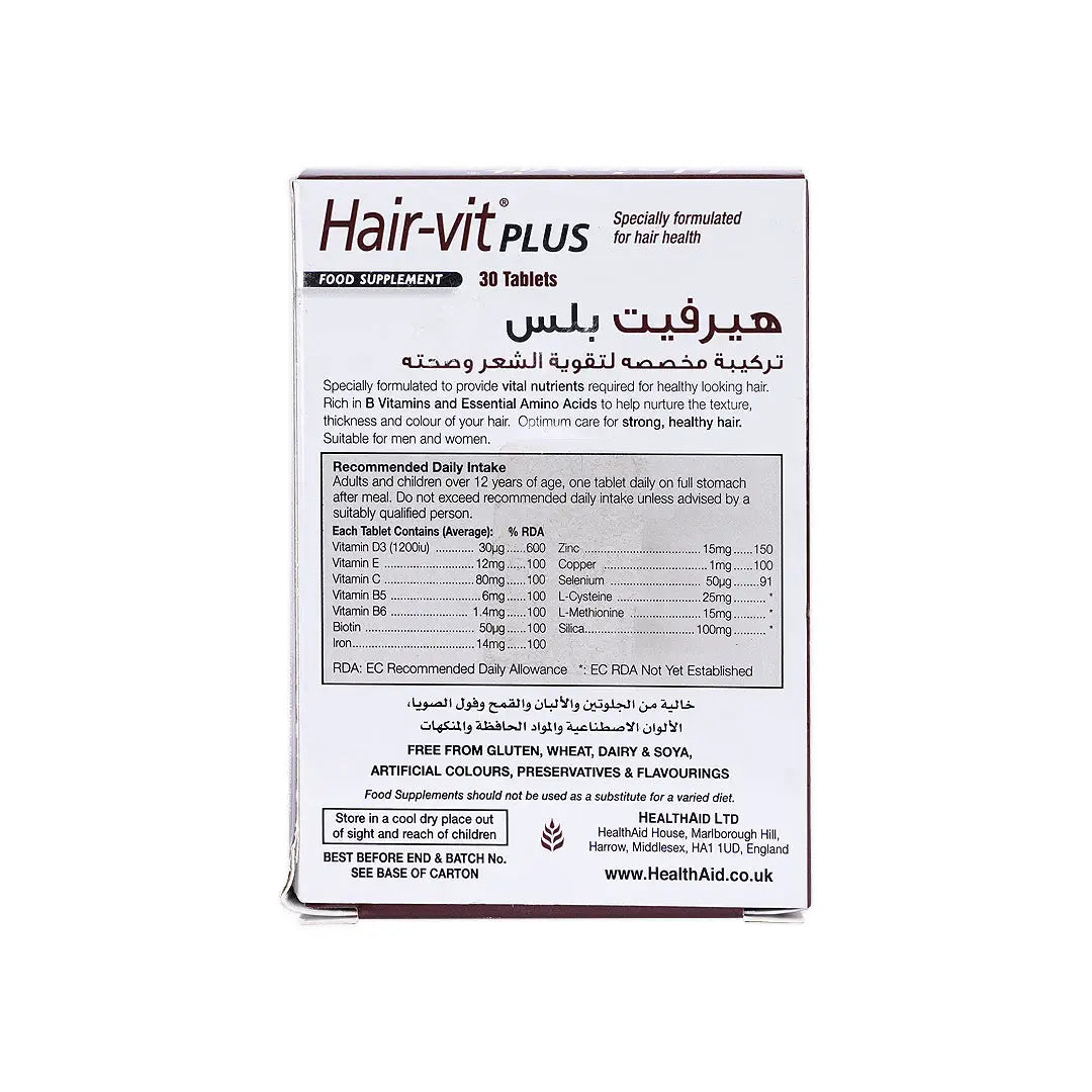 27617-Healthaid Hair-Vit Plus 30 Tab +3