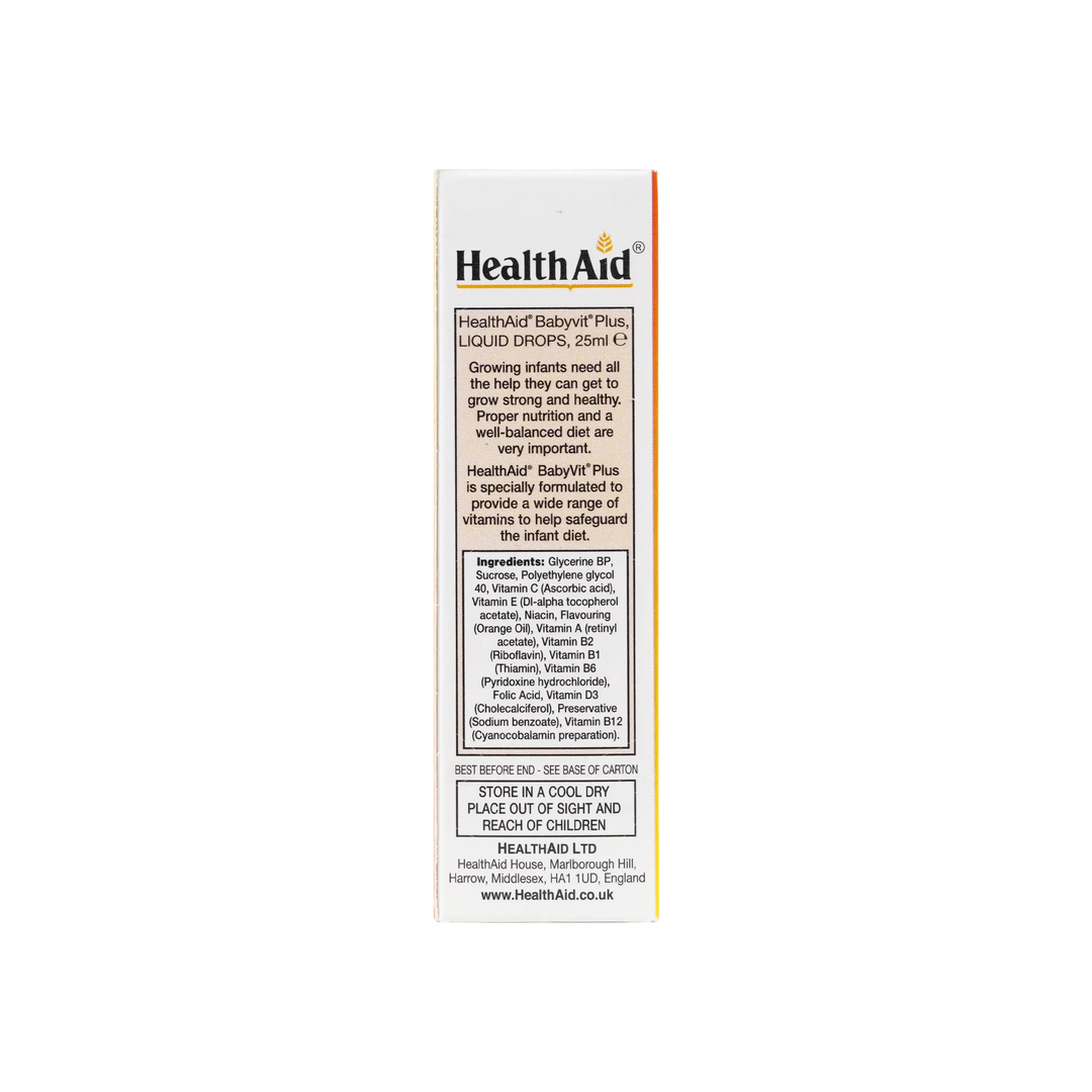 27618-Healthaid Baby Vit Plus Drops 25 Ml +1