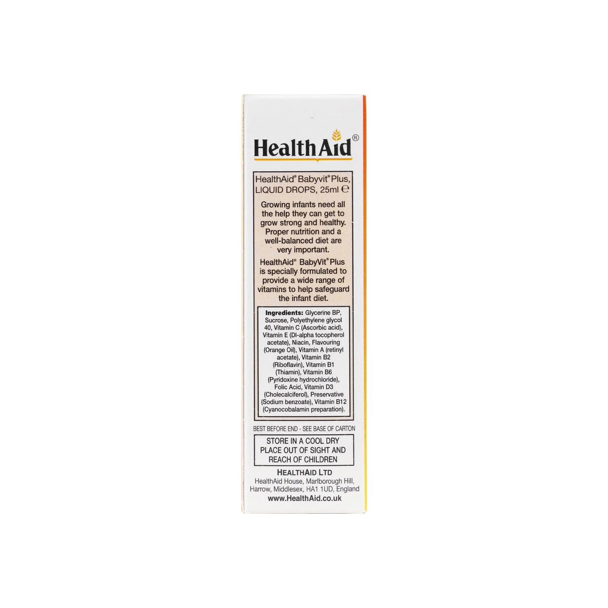 27618-Healthaid Baby Vit Plus Drops 25 Ml +1