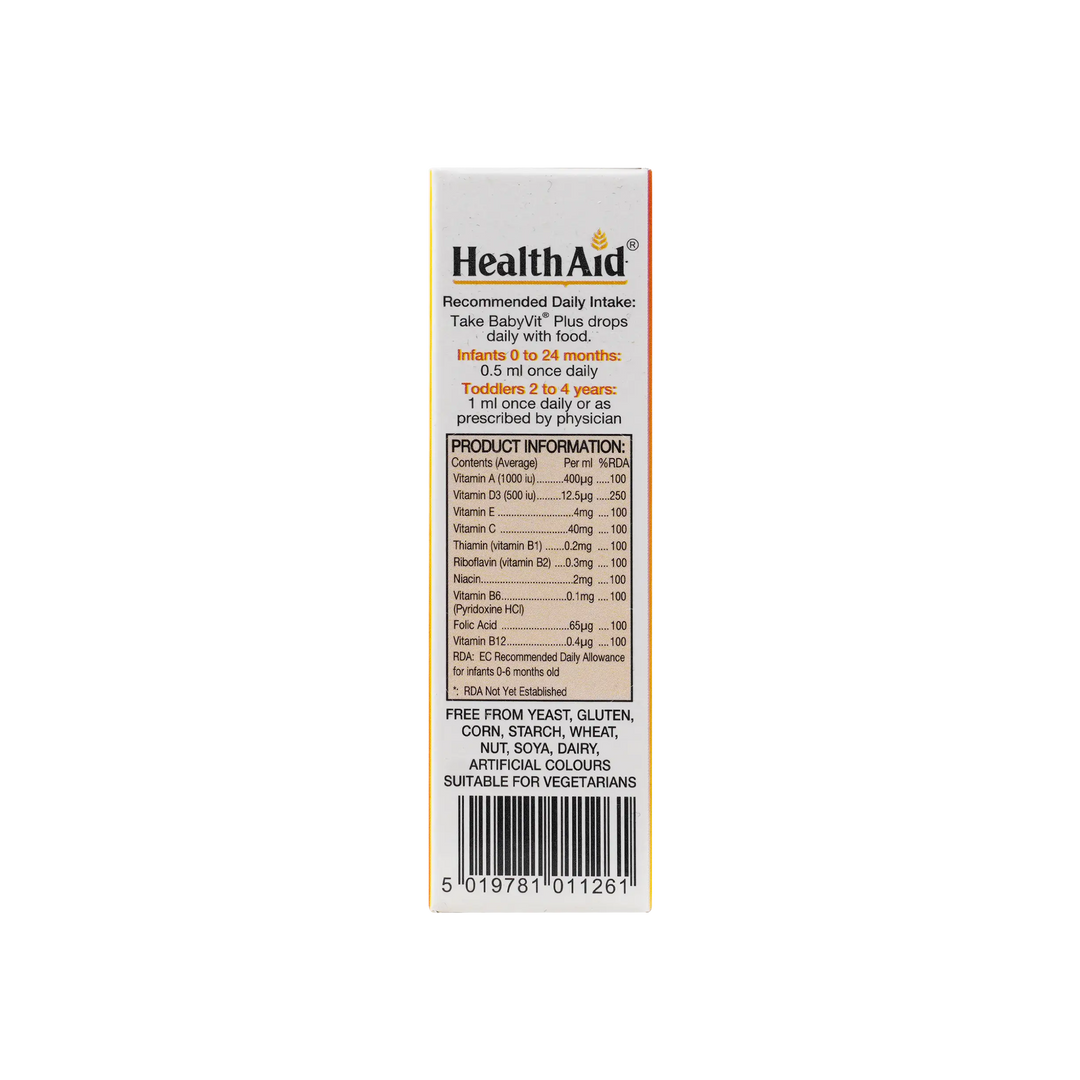 27618-Healthaid Baby Vit Plus Drops 25 Ml +2