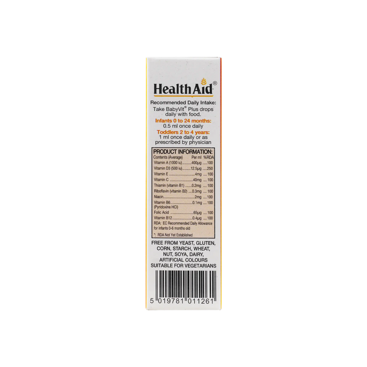 27618-Healthaid Baby Vit Plus Drops 25 Ml +2