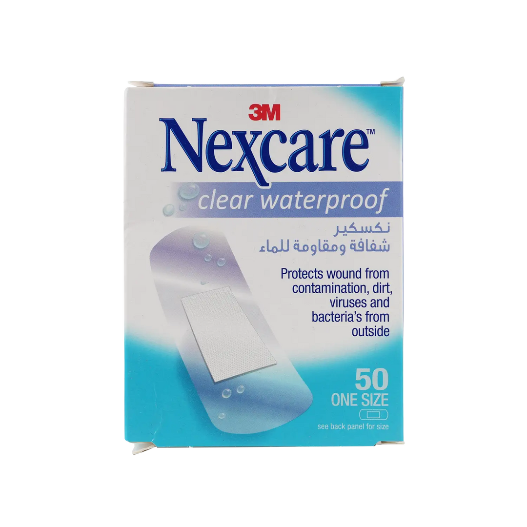 27709-Nexcare Clear Waterproof 25x72mm 50pcs-CWP 50 +4