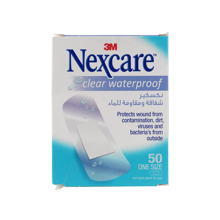 27709-Nexcare Clear Waterproof 25x72mm 50pcs-CWP 50 +4