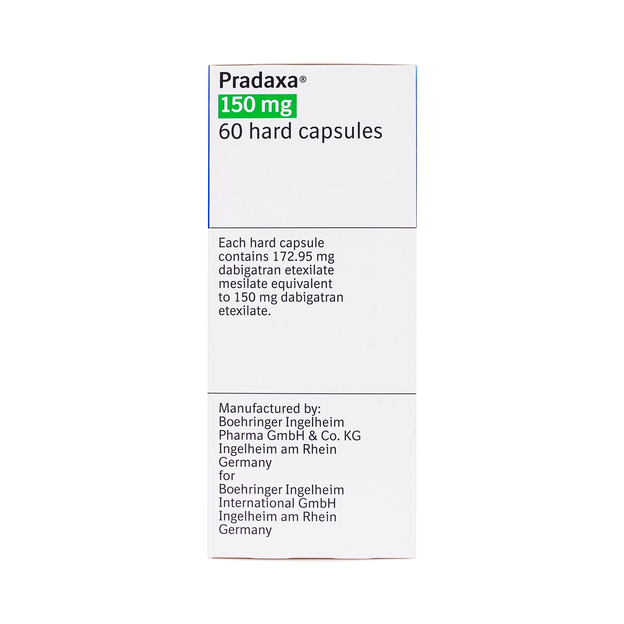 27715-Pradaxa 150Mg 60 Capsules +2