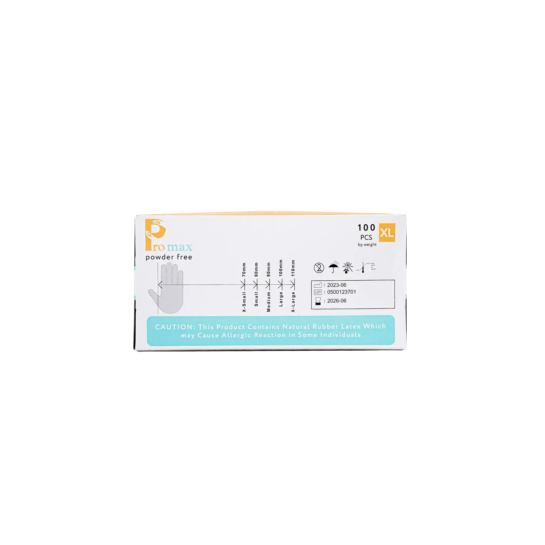LATEX EXAMINATION POWDER FREE GLOVES-XL