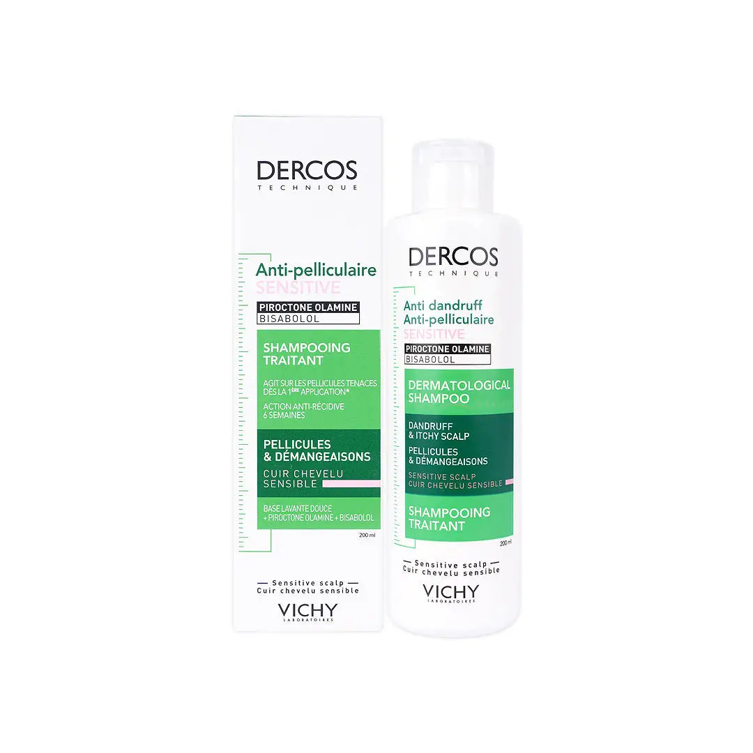 27812-Vichy Dercos Anti-Dandruff Sensitive Shampoo 200Ml +1