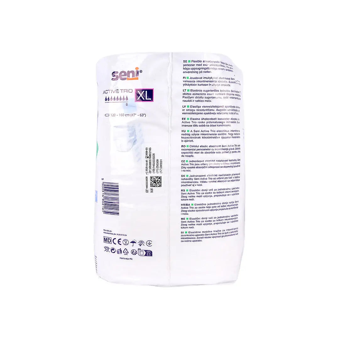 Seni Active Trio Underwear 10pcs-X Large +2